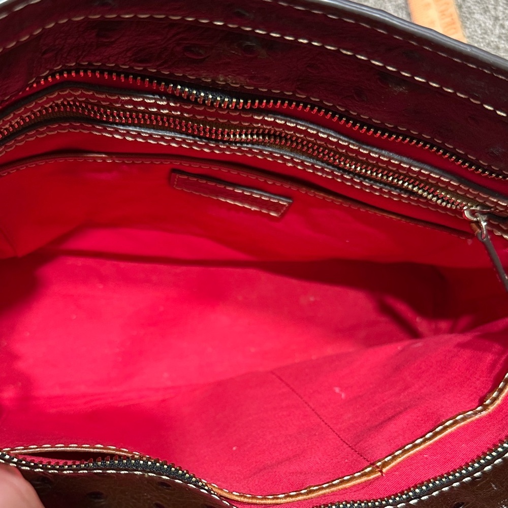 Dooney & Bourke Ostrich Small Lexington tote bag. - Picture 9 of 13